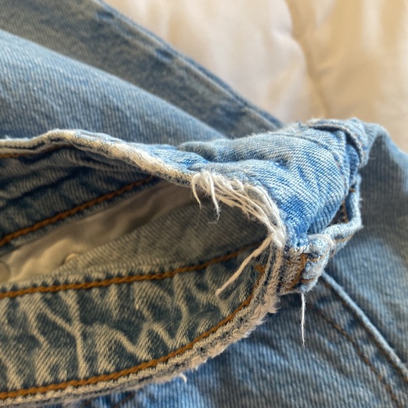 Abercrombie and Fitch The Wide Leg Mid Rise Curve Love Size 27 Extra Short - Picture 8 of 10